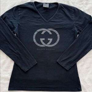 Gucci Guilty Black V-Neck Long Sleeve
